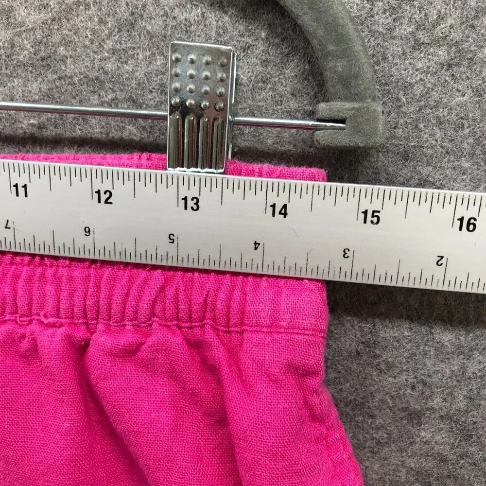 Old Navy Linen Blend Shorts Womens‎ S Pink Pull On 3''